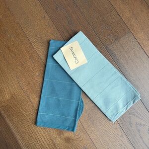 Caraway Blue Kitchen Tea Towel Set - 2 Pack